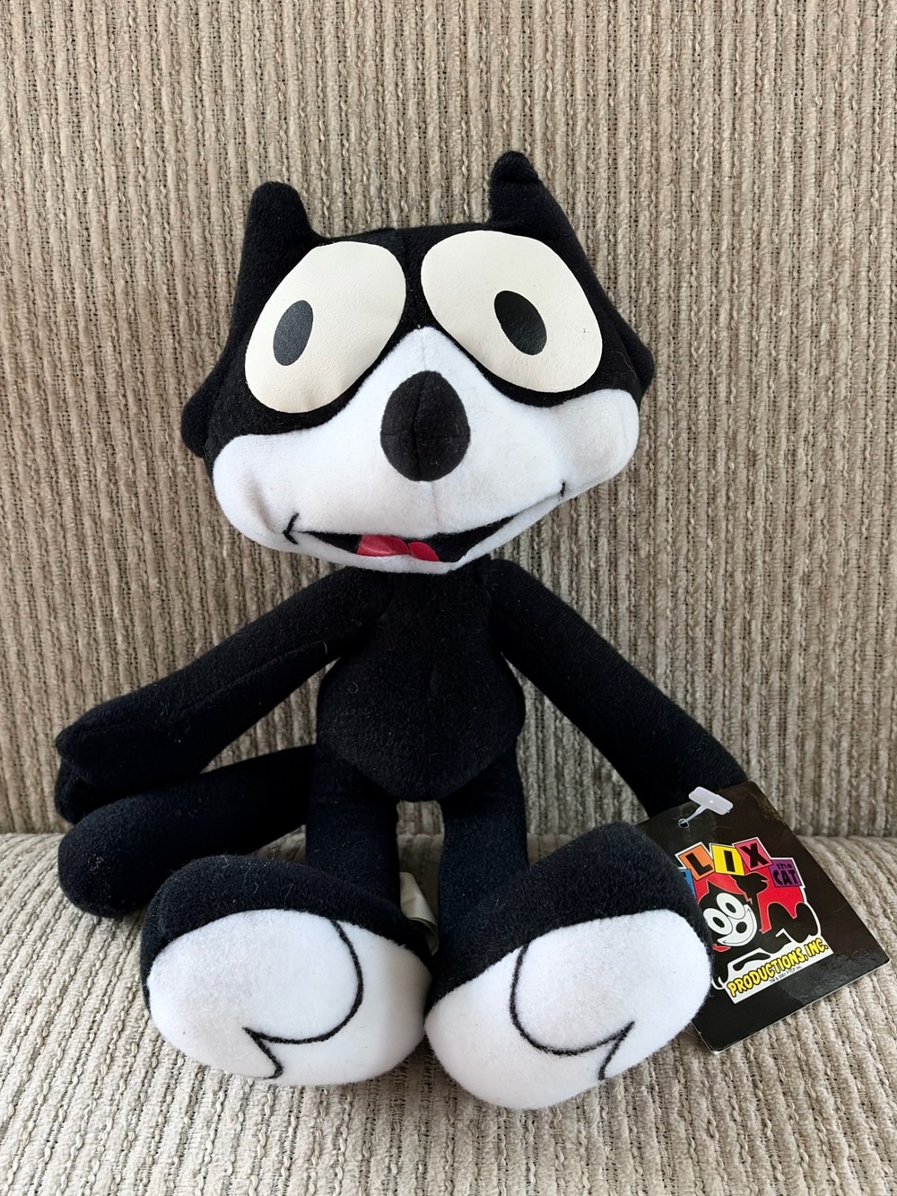 VTG 2001 Felix the Cat Plush Toy Works Stuffed Animal with Tags NWT